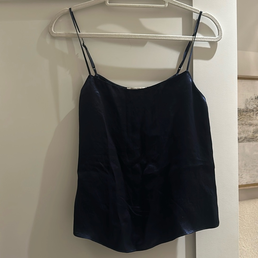 Babaton Navy Silk Camisole